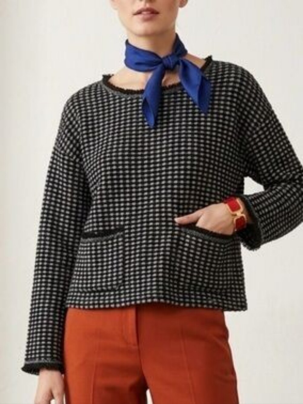 Max Studio Scoop Neck Top